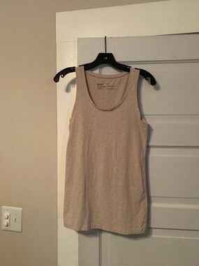 Pact Organic Women’s Tank Top — Taupe Heather